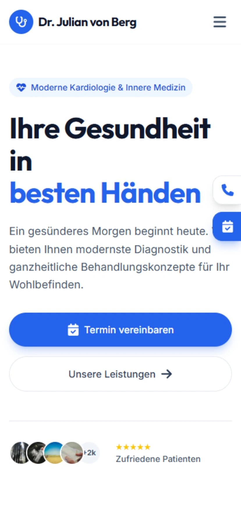 Muster-Hausarztpraxis Mobile